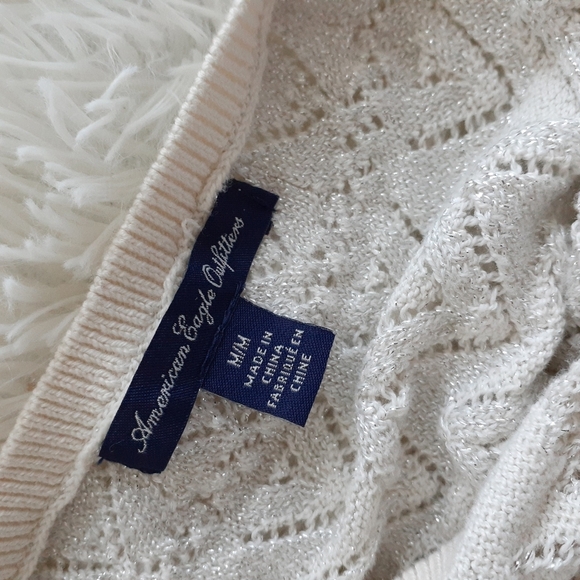 American eagle outfitters knitted white dress P88 - Picture 12 of 13